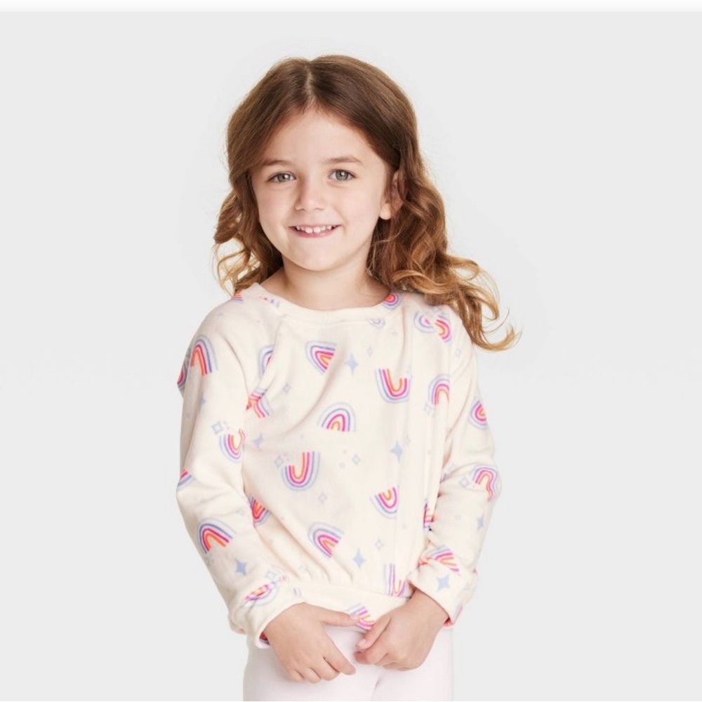 Toddler Girls Rainbow Pullover Cat & Jack 18M